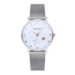 MILKY WAY 36MM WHITE DIAL SS MESH