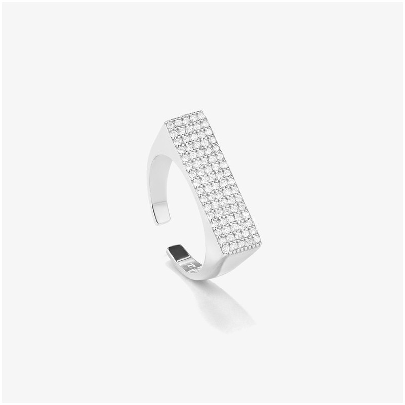 Anel de Prata com zircónia branca THE CROWN Radiant