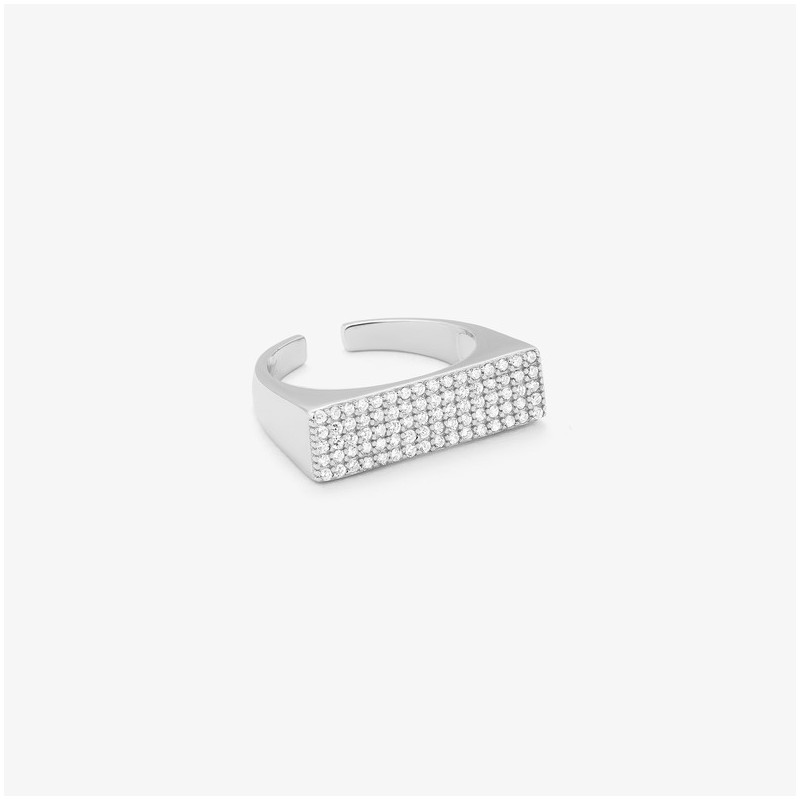 Anel de Prata com zircónia branca THE CROWN Radiant