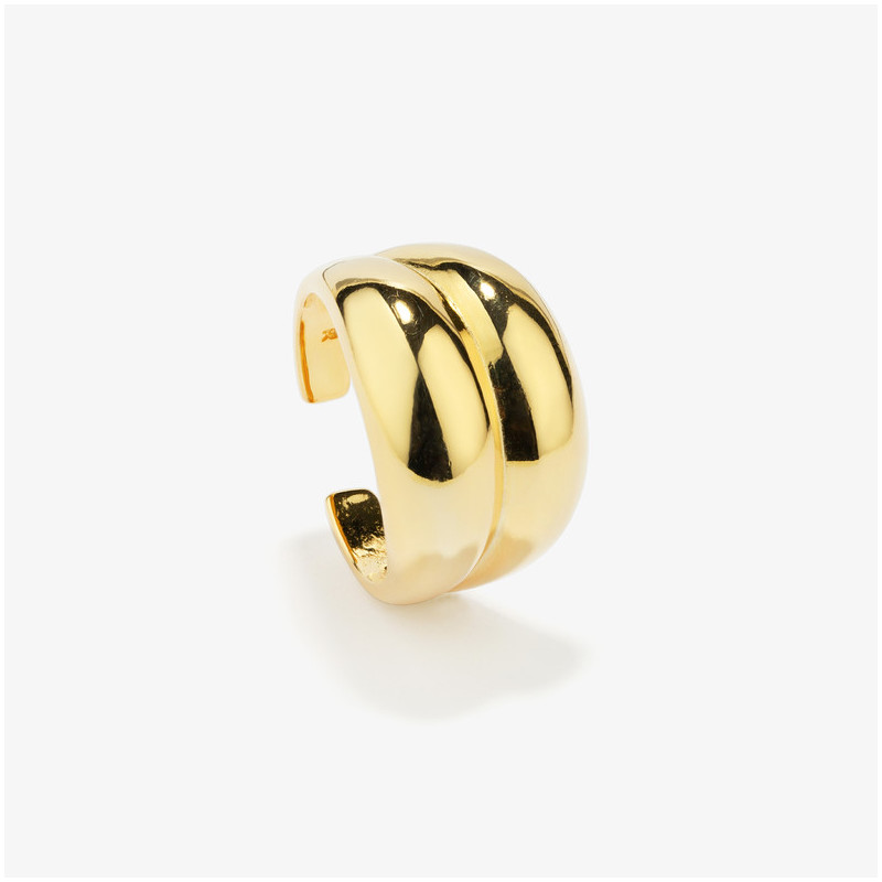 Anel de formas volume dourado Radiant