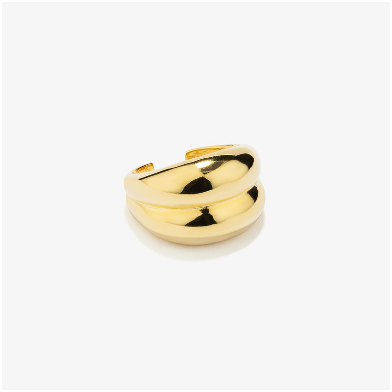 Anel de formas volume dourado Radiant
