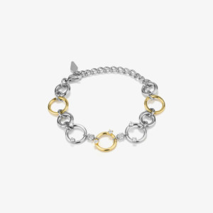 Pulseira Mulher Zendaya Bitone | Design Elegante em Dois Tons