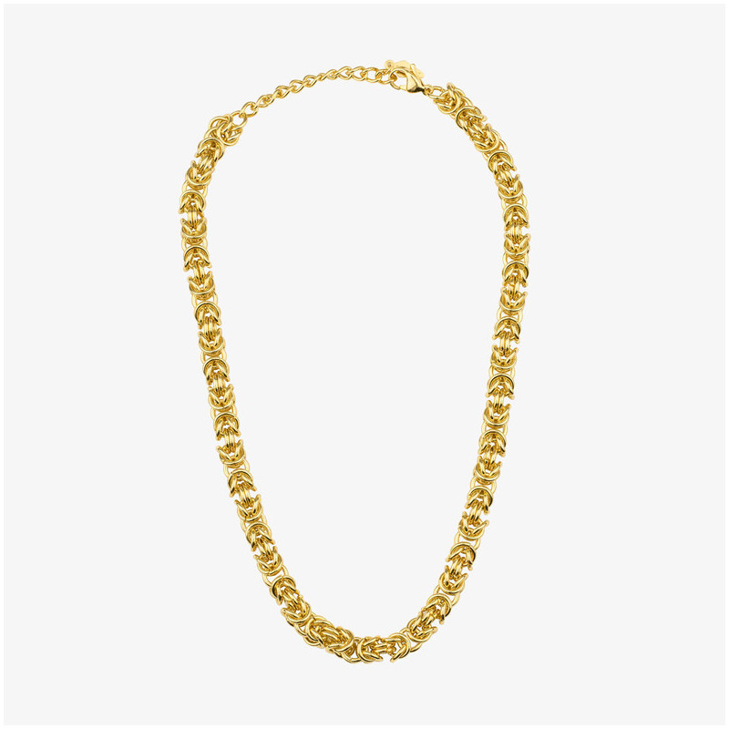 Colar Mulher Blake Ouro | Design Twist Sofisticado em Aço Dourado