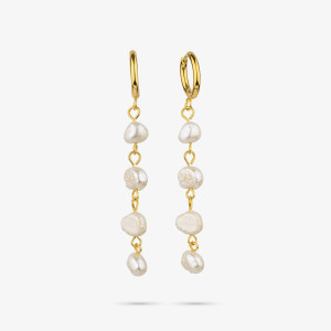Brincos Mulher Bridgerton Ouro | Design Clássico em Aço Dourado