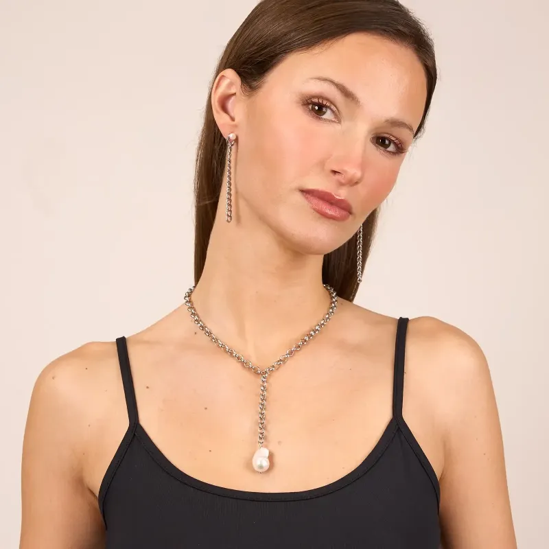 Conjunto Emily Chains em Prateado