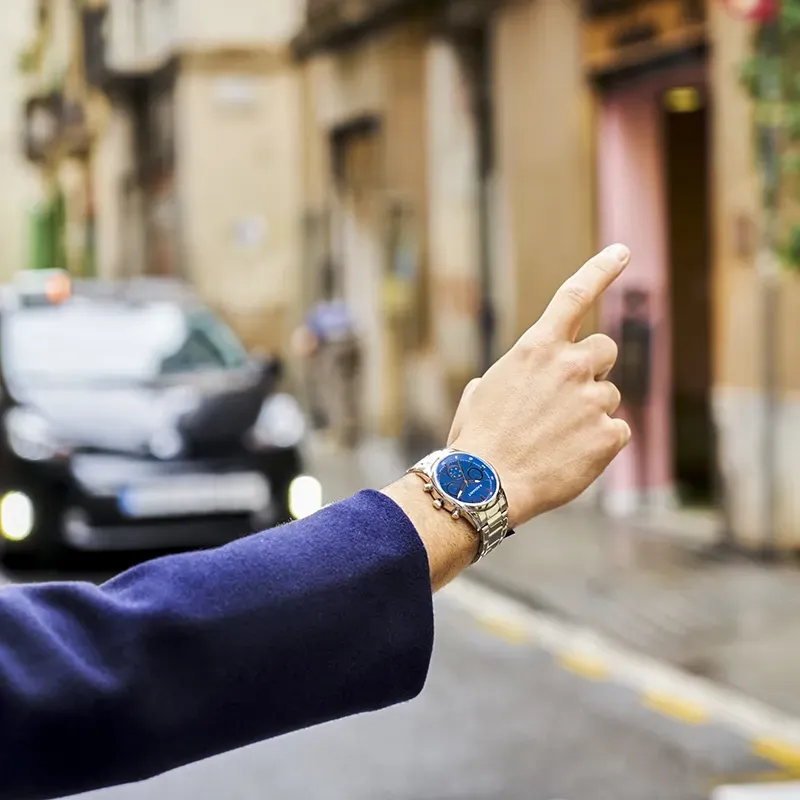 NEO 42MM BLUE DIAL SILVER BRAZ