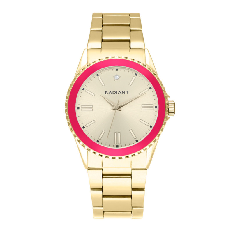 FROST 38MM PINK BEZEL IPG DIAL & BRAZ