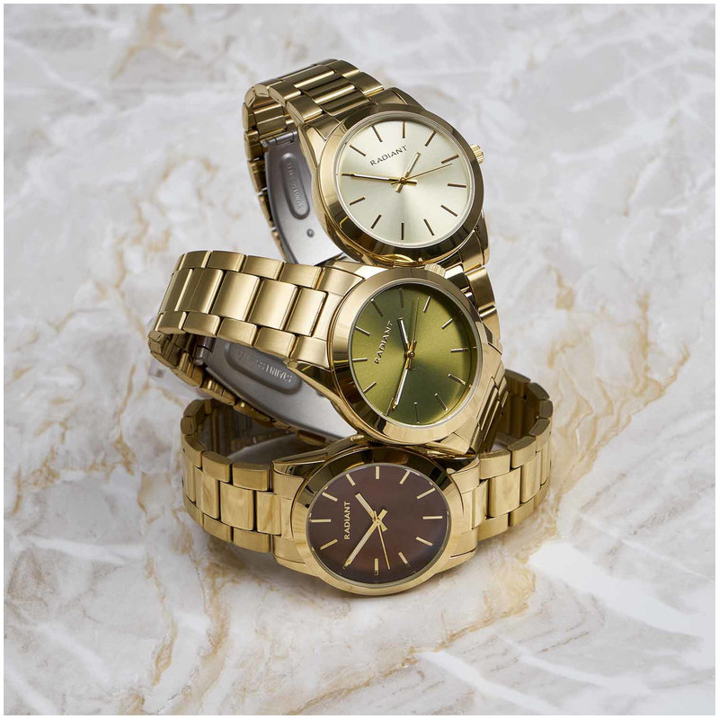 BASIC 36MM IPGREEN DIAL IPG BRACELET