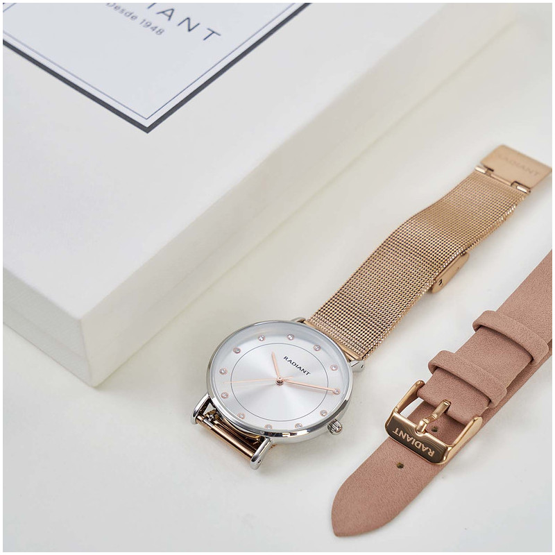 BOX 36MM SILVER DIAL IPRG MESH + STRAP