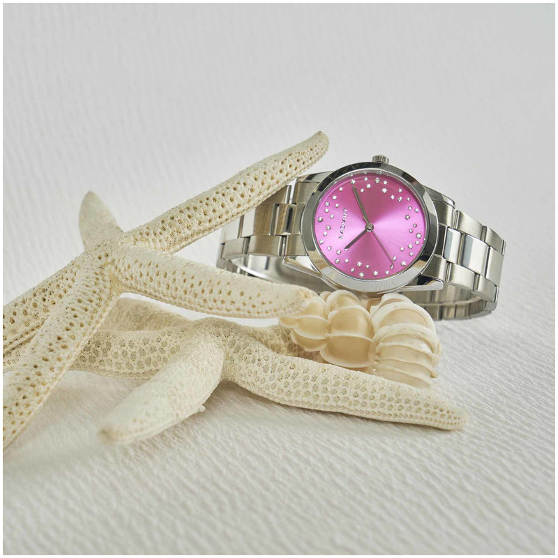FIJI 36MM PINK DIAL SS BRACELET