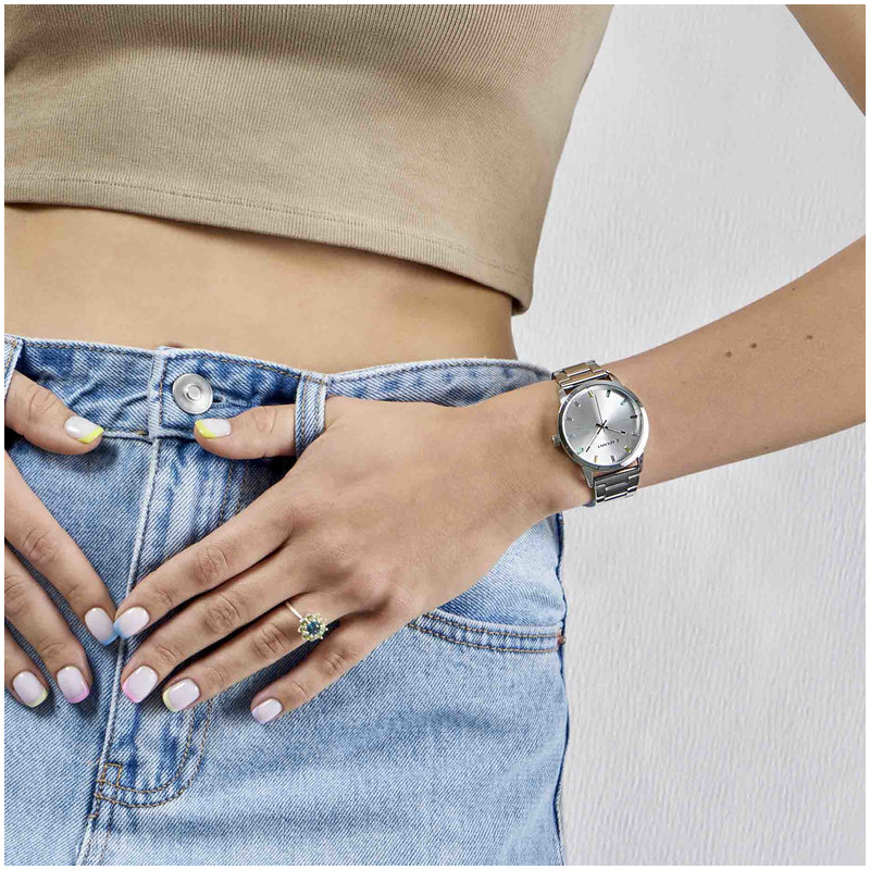 MYKONOS 38MM SILVER DIAL SS BRACELET