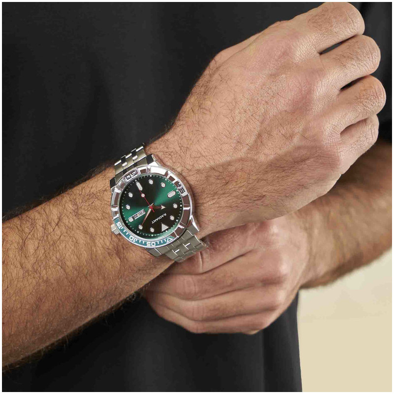 ZANZIBAR 44MM GREEN DIAL SS BRACELET