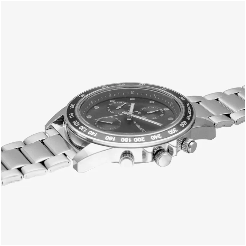 Relógio Homem Canárias Preto Prateado