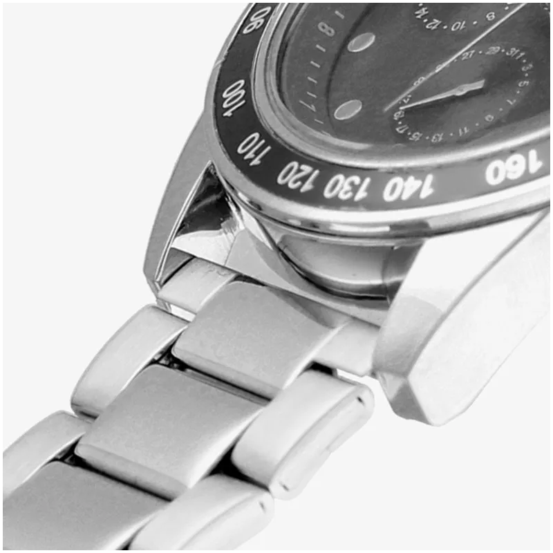 Relógio Homem Canárias Preto Prateado