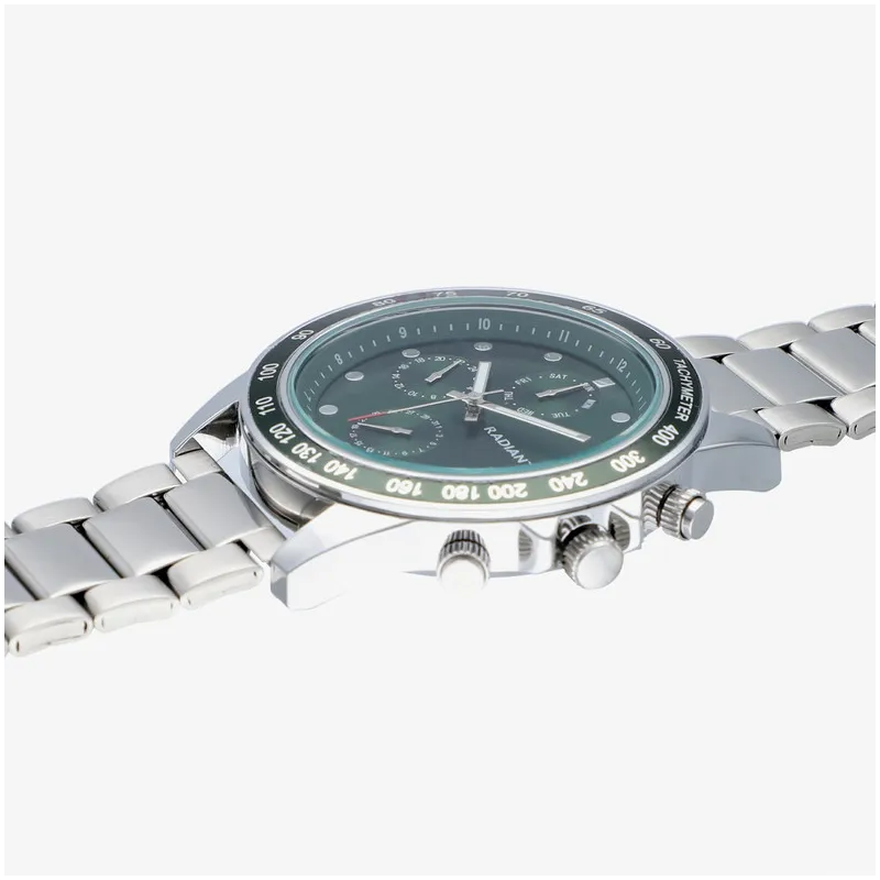 Relógio Homem Canárias Verde Prateado