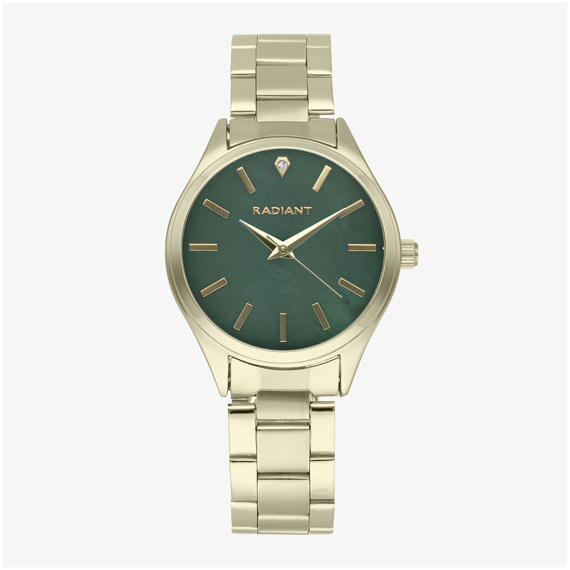 CARLY 35MM GREEN DIAL IPG BRACELET