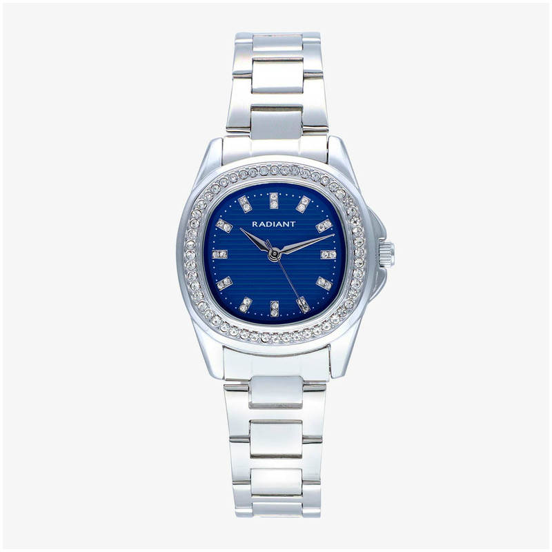 Radiant Scape Relógio de Mulher Azul Prateado com Bracelete de Aço