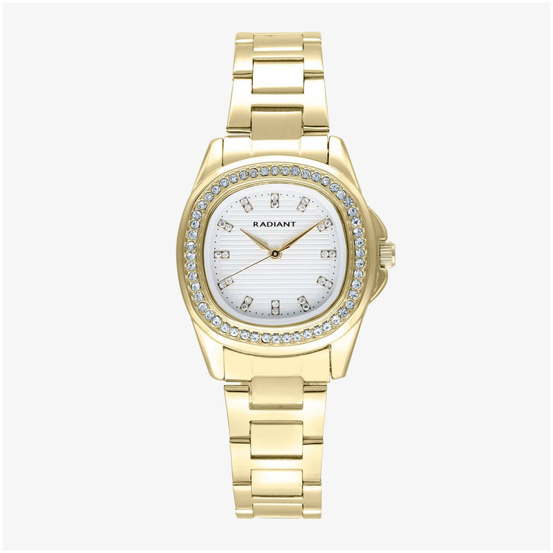 Radiant Scape Relógio de Mulher Dourado Bracelete Aço