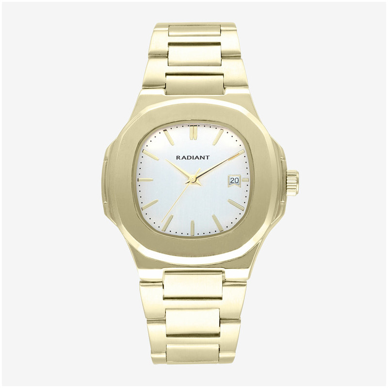 Radiant T-Time Relógio de Homem Dourado Caixa Hexagonal