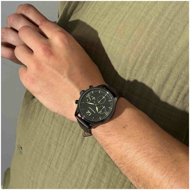 Radiant Team Relógio de Homem Bracelete Pele Sintética Castanha