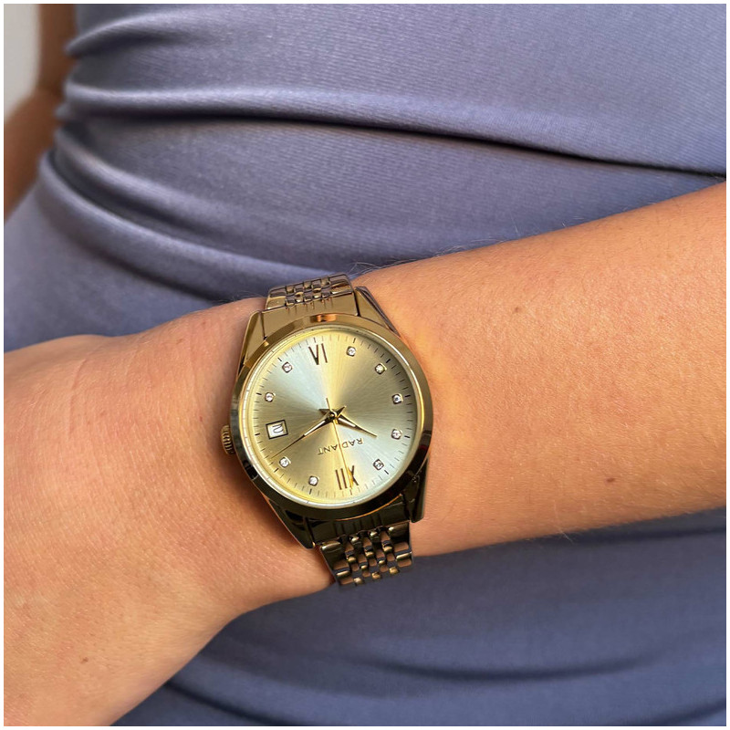Radiant Legacy Relógio de Mulher Dourado Bracelete Aço