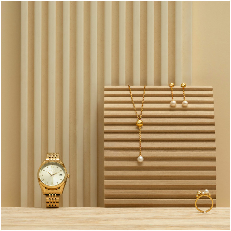 Radiant Legacy Relógio de Mulher Dourado Bracelete Aço