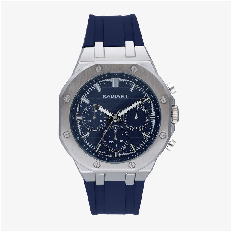 Relógio Homem Jack Azul/Pulseira de Silicone
