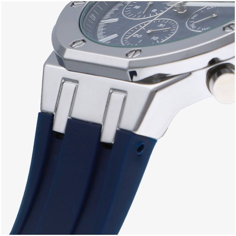 Relógio Homem Jack Azul/Pulseira de Silicone