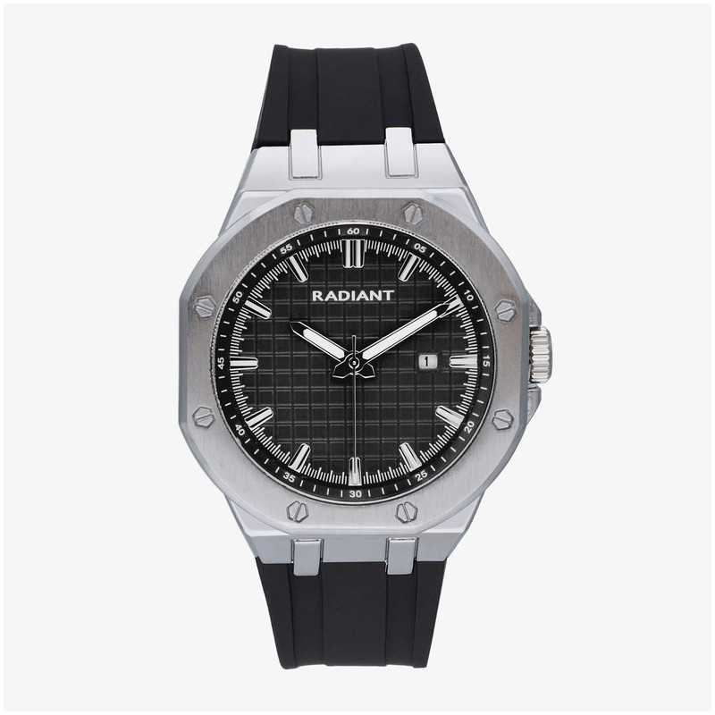 Relógio Homem Leonardo Preto/Pulseira de Silicone