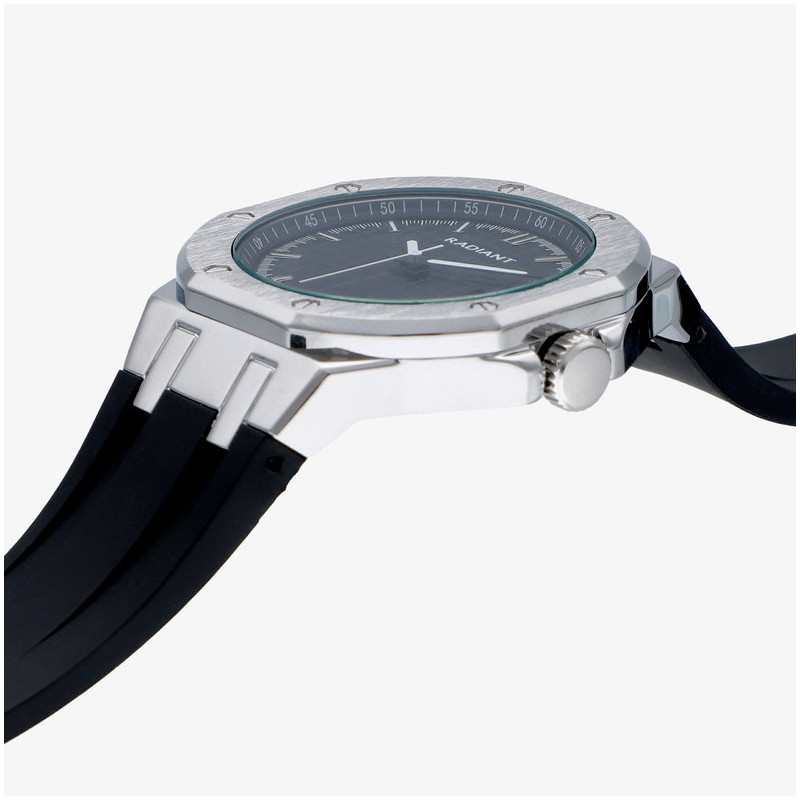 Relógio Homem Leonardo Preto/Pulseira de Silicone