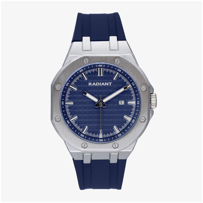 Relógio Homem Leonardo Azul/Pulseira de Silicone