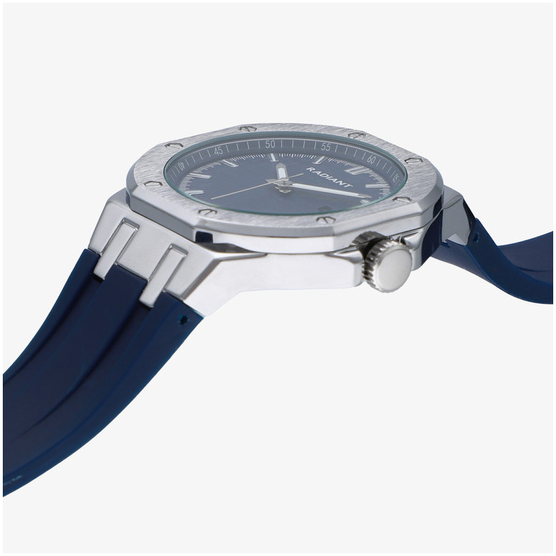 Relógio Homem Leonardo Azul/Pulseira de Silicone
