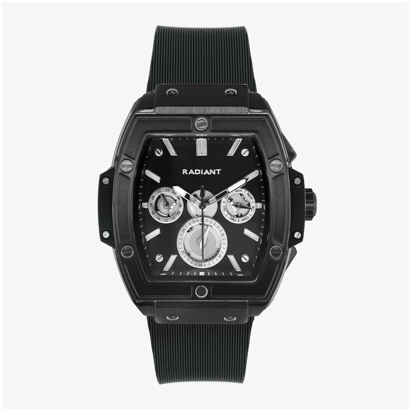 Relógio Homem Ryan Preto/Pulseira de Silicone