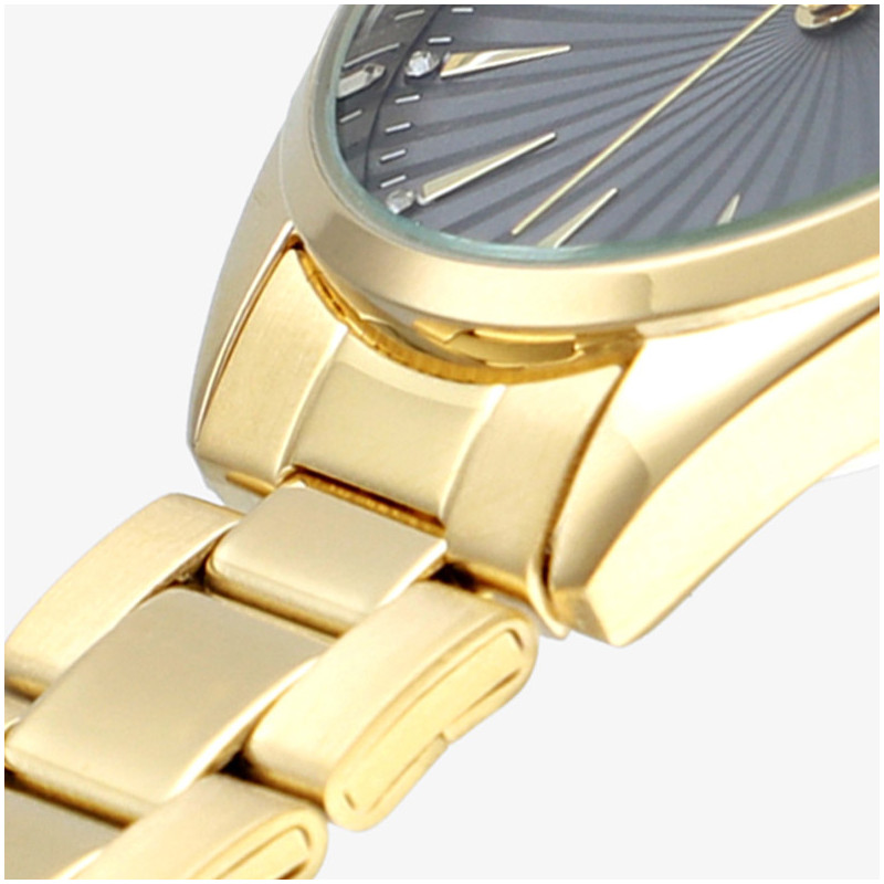 Relógio Mulher Gris Dourado