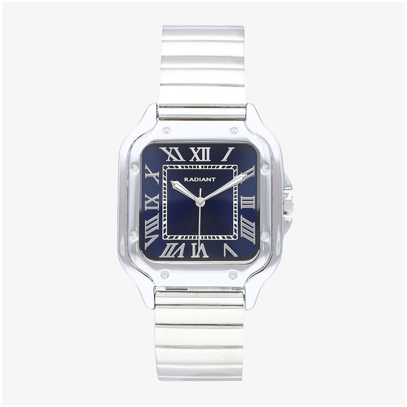 Relógio Homem Chris Him Azul Prateado