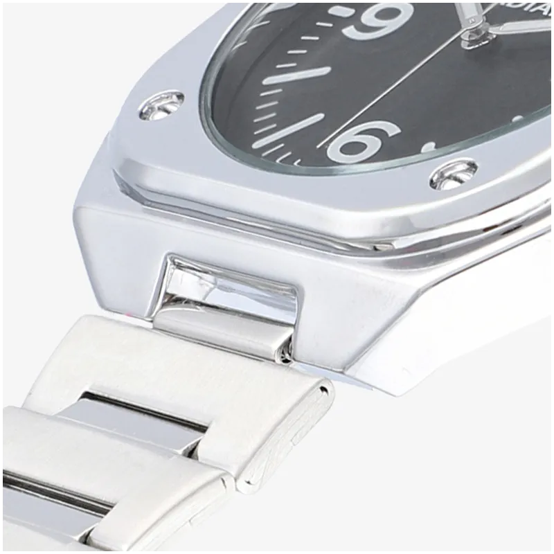 Relógio Homem Vittorio Preto Prateado