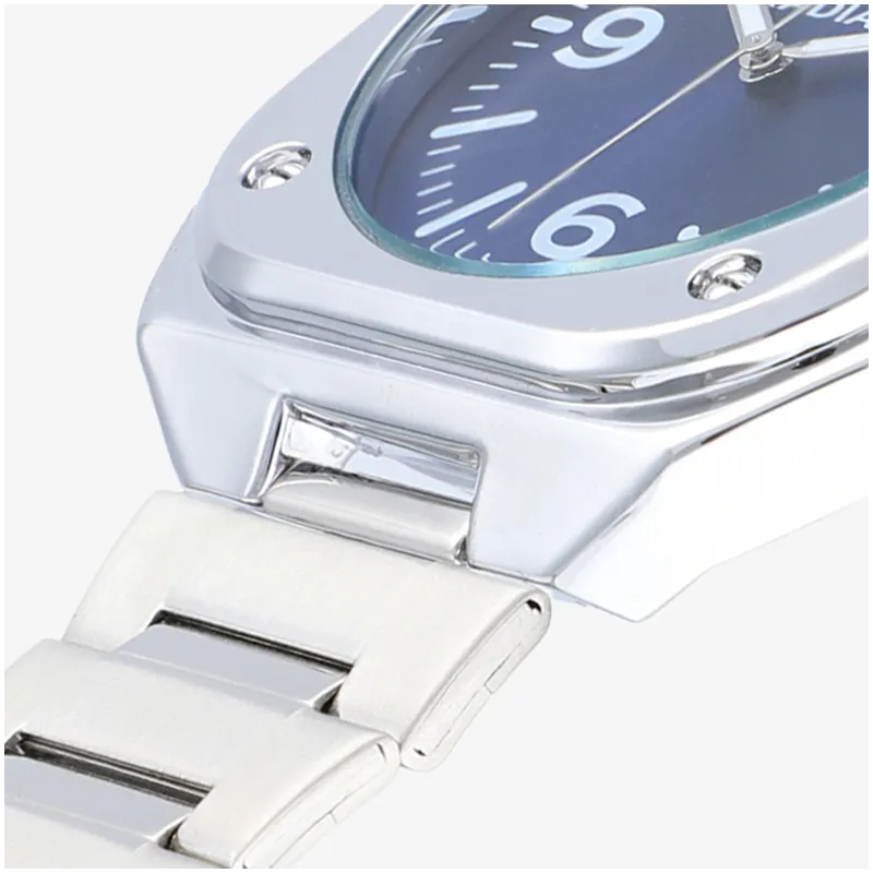 Relógio Homem Vittorio Azul Prateado