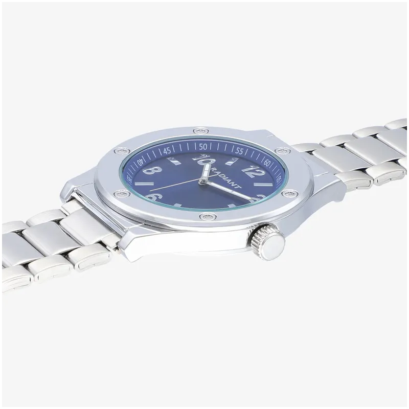 Relógio Homem Marcello Azul Prateado