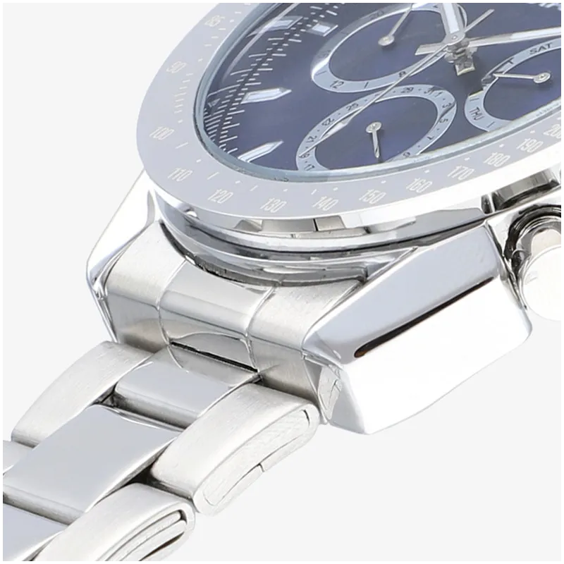 Relógio Homem Marlon Azul Prateado