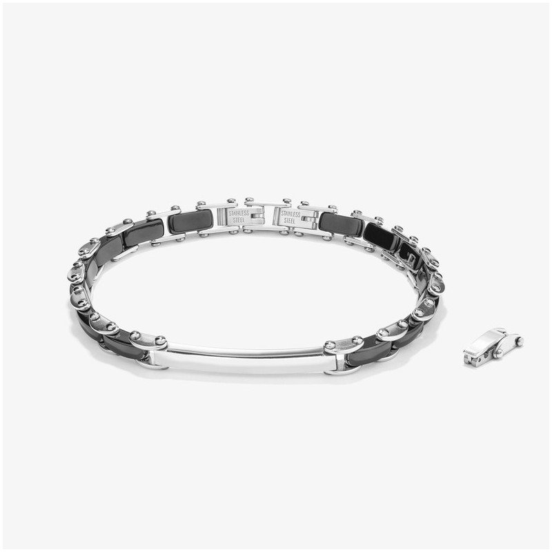 Pulseira Semirrígida Preta CERAMIC Homem RADIANT Joias