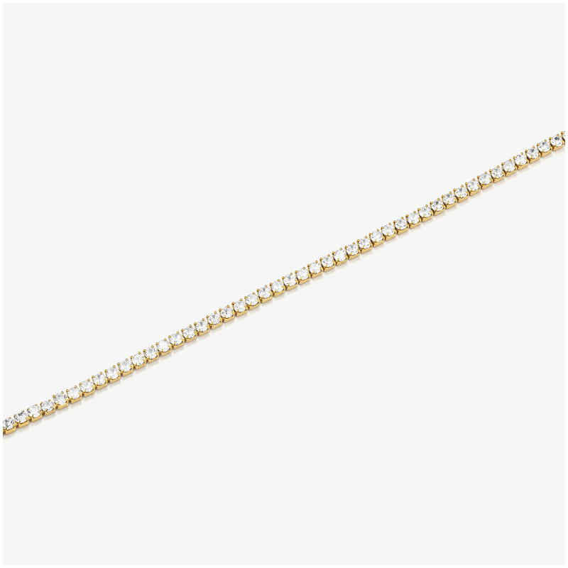 Pulseira Riviere Dourada e Branca FREEDOM Homem RADIANT Joias