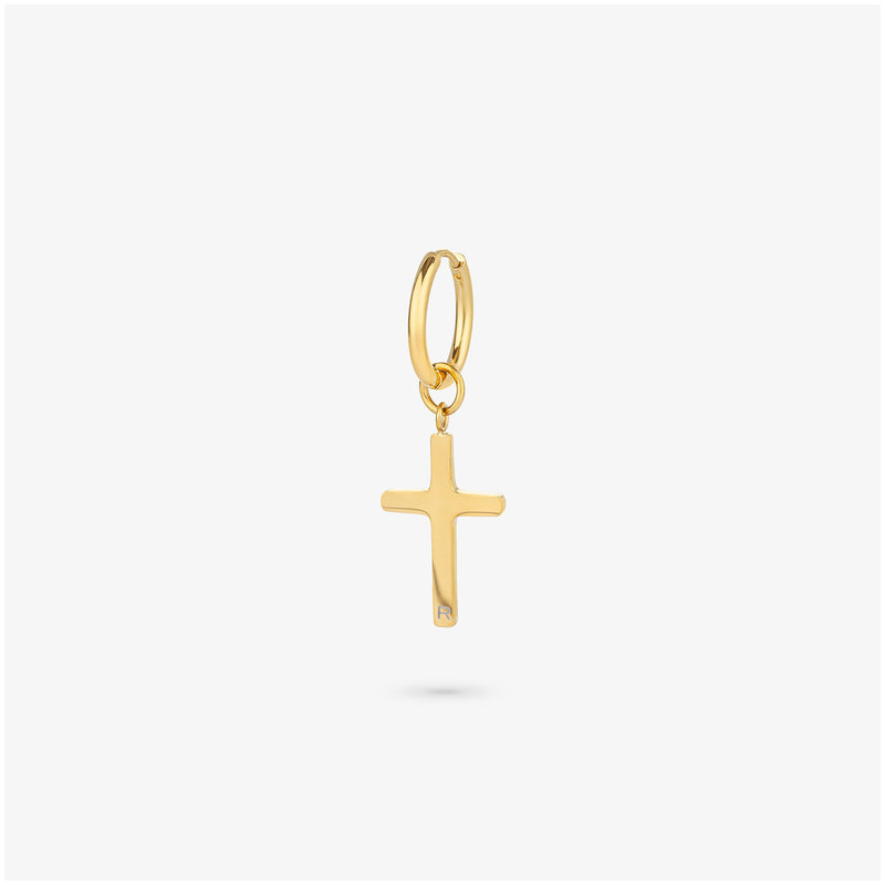 Brinco Cruz Dourado Homem RADIANT Joias