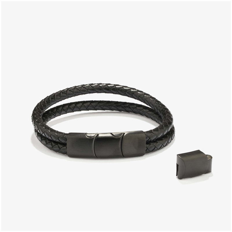Pulseira Pele Preta NATURE Homem RADIANT Joias