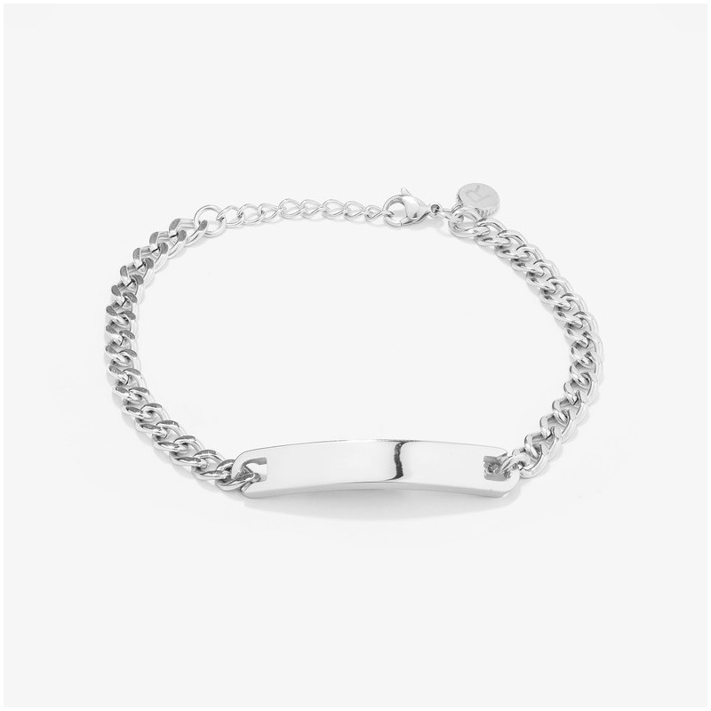 Pulseira Escrava Placa Prateada BOXER Homem RADIANT Joias