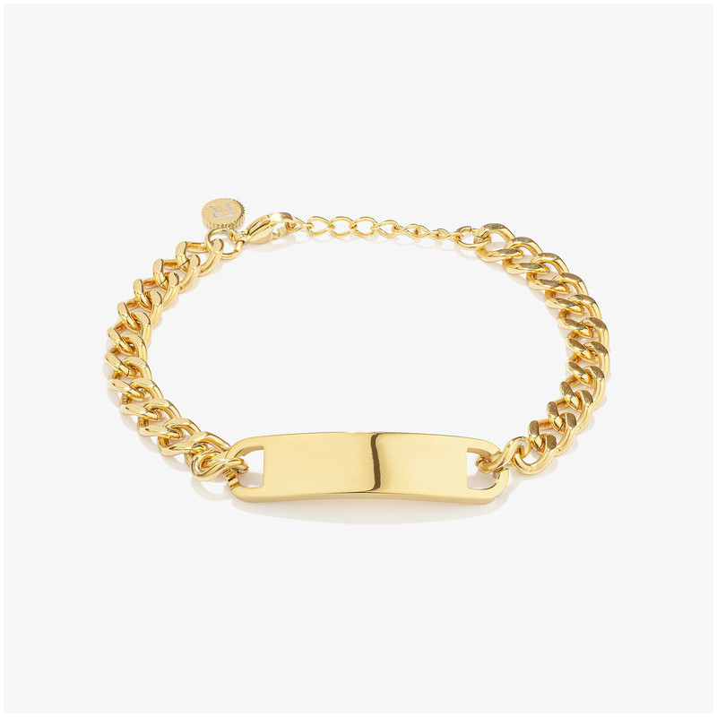 Pulseira Escrava Placa Dourada BOXER Homem RADIANT Joias