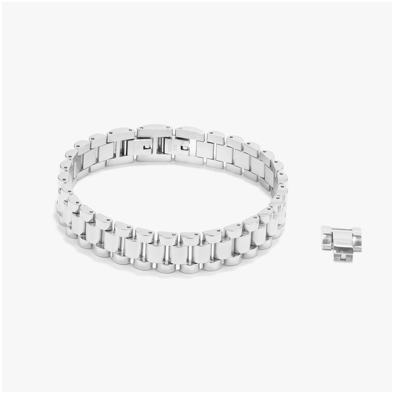Pulseira President Prateada BAND Homem RADIANT Joias