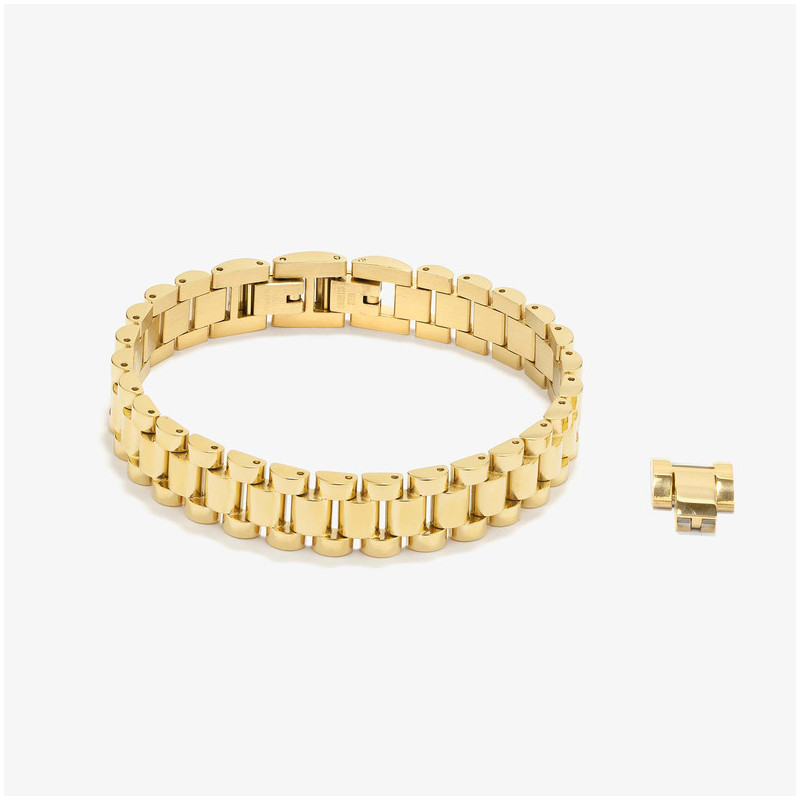 Pulseira President Dourada BAND Homem RADIANT Joias