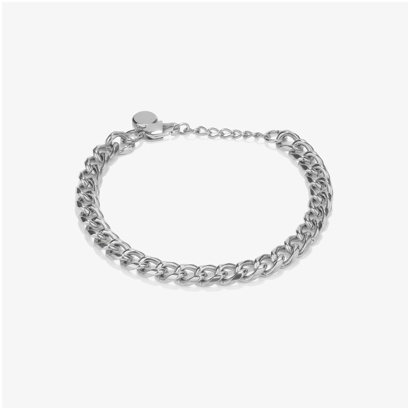 Pulseira Homem Txema Flat Prateada