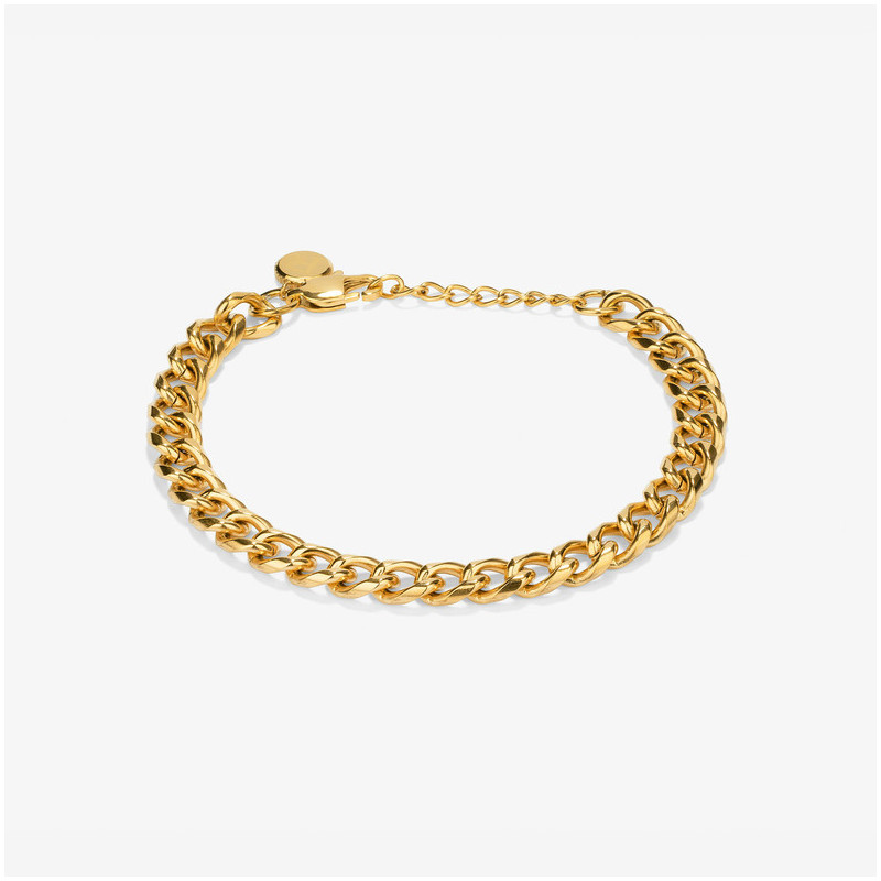 Pulseira Homem Txema Flat Dourada