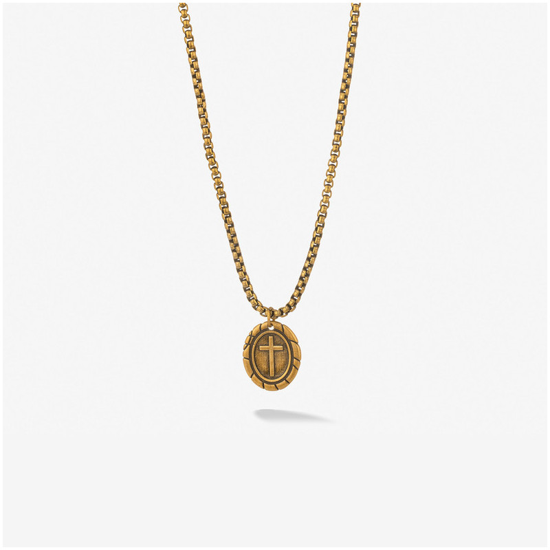 Colar Homem Mateo Oval Dourado